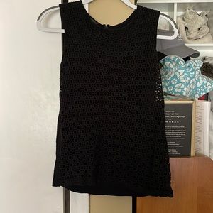 Black eyelet top from Talbots